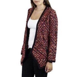 Anthropologie Moth Woven Wool Blend Cardigan Size S